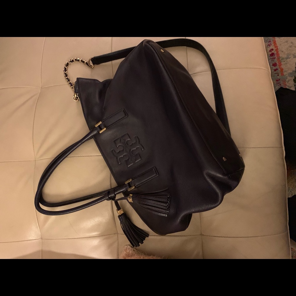 Tory Burch purple leather purse - cross body